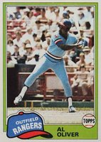 1981 Topps #70 Al Oliver Double print Baseball Card
