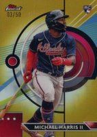 2023 Topps Finest #34 Michael Harris II Gold Baseball Card