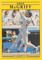 1991 Fleer Update #U-125 Fred McGriff Baseball Card