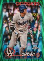 2024 Topps Chrome #1 Shohei Ohtani Green Raywave Baseball Card