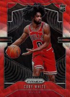2019 Panini Prizm #253 Coby White Ruby Wave Basketball Card