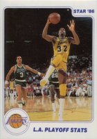 1985 Star Lakers Champs #14 Magic Johnson Basketball Card