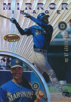 1997 Bowman's Best Mirror Image #MI5 Andruw Jones/Barry Bonds/Jose Cruz Jr./Ken Griffey Jr. Refractor Baseball Card