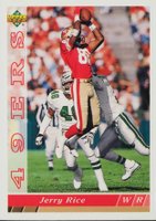 1993 Upper Deck #241 Jerry Rice Football Card