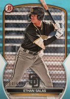 2023 Bowman Draft #BD1 Ethan Salas Sky Blue Baseball Card