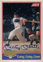 1991 Score Mickey Mantle #4 Going, Going, Gone Autograph-D.G. Only Baseball Card