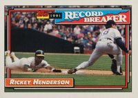 1992 Topps #2 Rickey Henderson Baseball Card