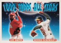 1993 Topps #411 Dennis Eckersley/Lee Smith Baseball Card