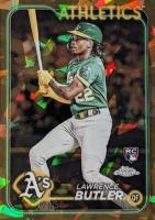 2024 Topps Chrome Sapphire #676 Lawrence Butler Gold Baseball Card