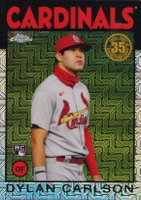 2021 Topps Silver Pack 1986 Chrome Promo #23 Dylan Carlson Baseball Card