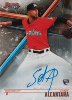 2018 Bowman's Best Best of 2018 Autographs #B18SA Sandy Alcantara Baseball Card