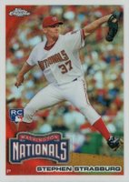 2010 Topps Chrome Wrapper Redemption #212 Stephen Strasburg Refractor Baseball Card