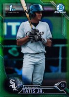 2016 Bowman Prospects #BCP17 Fernando Tatis Jr. Chrome-Green Refractor Baseball Card