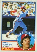 1983 Topps #300 Mike Schmidt Baseball Card