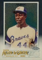 2020 Topps Allen & Ginter Chrome #104 Hank Aaron Baseball Card