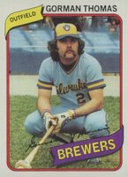 1980 Topps #623 Gorman Thomas Baseball Card