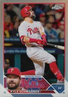 2023 Topps Chrome #88 Kyle Schwarber Refractor Baseball Card