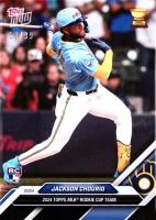 2024 Topps Now MLB Rookie Cup Team Set #RC7 Jackson Chourio Black Baseball Card
