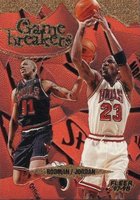 1997 Fleer Game Breakers #1 Dennis Rodman/Michael Jordan Basketball Card
