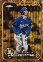 2024 Topps Gilded Collection #5 Freddie Freeman Gold Wave Baseball Card