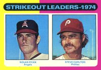 1975 Topps #312 Strikeout Leaders Baseball Card