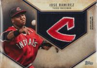 2019 Topps Retro Hat Manufactured Logo Patch #JR Jose Ramirez Baseball Card