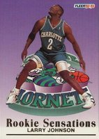 1992 Fleer Rookie Sensations #5 Larry Johnson Basketball Card