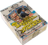 1981 Fleer Star Stickers #WPB Wax Pack Box 36 Packs Baseball Card