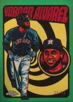 2024 Topps Chrome Ultraviolet All-Stars #UV6 Yordan Alvarez Green Refractor Baseball Card