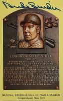 1999 Hall of Fame Autographs # Duke Snider Yellow HOF Plaque Baseball Card