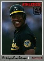 2021 Topps 70 Years of Topps Baseball #20 Rickey Henderson Baseball Card