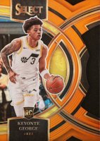 2023 Panini Select #109 Keyonte George Orange Die-Cut Basketball Card