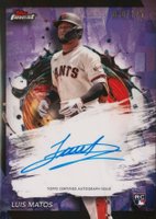 2024 Topps Finest Finest Autographs #FALM Luis Matos Purple Refractor Baseball Card