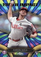 2016 Topps Chrome Youth Impact #YI-12 Aaron Nola Baseball Card