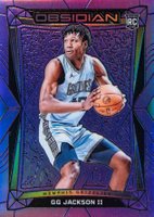 2023 Panini Obsidian #89 GG Jackson II Electric Etch Purple Flood Basketball Card