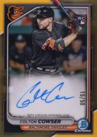 2024 Bowman Chrome Rookie Autographs #CRACC Colton Cowser Gold Refractor Baseball Card