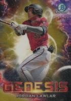 2021 Bowman Draft Genesis #GNS6 Jordan Lawlar Gold Refractor Baseball Card