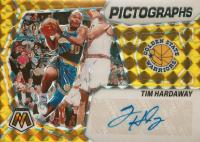 2023 Panini Mosaic Pictographs Mosaic Autographs #PMHRD Tim Hardaway Gold Basketball Card
