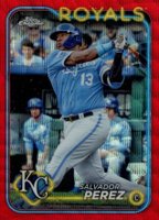 2024 Topps Chrome #117 Salvador Perez Red Wave Baseball Card