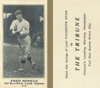1916 Altoona Tribune #118 Fred Merkle Baseball Card