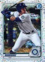 2020 Bowman Chrome Prospects #BCP19 Julio Rodriguez Speckle Refractor Baseball Card