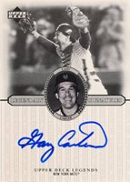 2000 Upper Deck Legends Legendary Signatures #S-GC Gary Carter Baseball Card