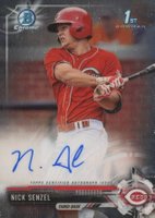 2017 Bowman Prospects Autographs #NS Nick Senzel Chrome Baseball Card