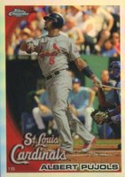 2010 Topps Chrome #32 Albert Pujols Refractor Baseball Card