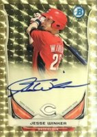 2014 Bowman Prospect Autograph #JW Jesse Winker Chrome-Superfractor 1/1 Baseball Card