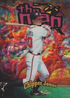 1998 Finest the Man #TM4 Chipper Jones Refractor Baseball Card