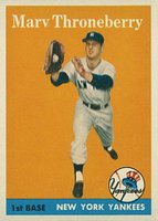 1958 Topps #175 Marv Throneberry Baseball Card