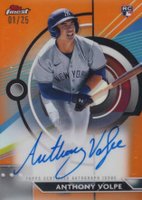 2023 Topps Finest Finest Autographs #AV Anthony Volpe Orange Baseball Card