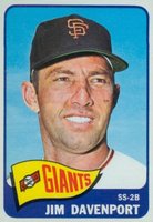 1965 Topps #213 Jim Davenport Baseball Card