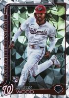 2025 Topps #181 James Wood Silver Crackle Foilboard Baseball Card